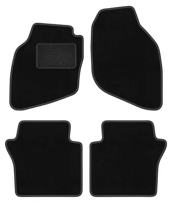 Produktbild von Velours-Fußmatten für Honda Jazz II 2002-2008 (Schrägheck) – 4-tlg, Schwarz, passgenau – Wielganizator LUX