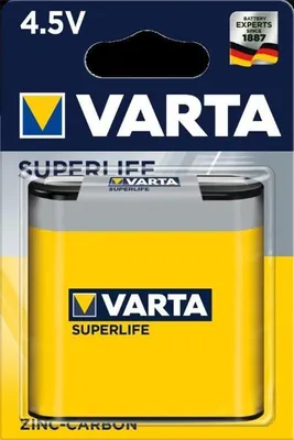 Produktbild von Varta Superlife Zink-Kohle Flachbatterie Super Heavy Duty...
