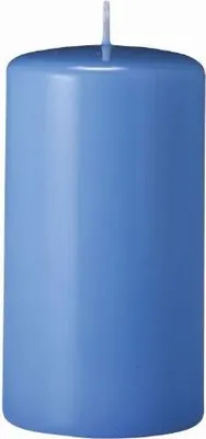 Produktbild von 4er Set Oster, Frühling, Stumpenkerzen Blue bell Hellblau 10 x Ø 5 cm