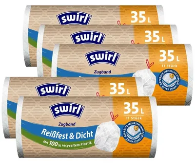 Productafbeelding van 15 Vuilniszakken met Touwsluiting 35L