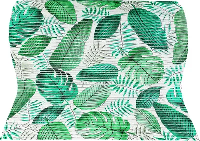 Produktbild von Weichschaummatte Bad 65x100 cm - Grüne Flora - Badematte aus weichem, atmungsaktivem PVC - Antirutschmatte Bad für Innen- und Außenbereiche - Badteppich Weichschaum mit sicherem Halt auch bei Nässe