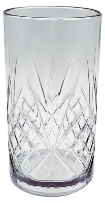 Produktbild von 6 Mehrwegbecher Wasserglas Firenze  SAN 600 ml Wiederverwendbar Kunststoff unzerbrechlich transparent Wasser Becher