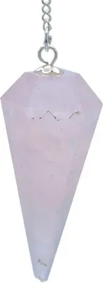 Immagine prodotto di Pendolo Quarzo Rosa Taglio Sfaccettato Punta Appuntita - 3,5 Cm Set Da 2 Pz