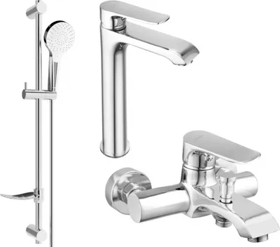 Produktbild von Mexen Pecos DF05 Badewannenset, Chrom - 72713DF05-00