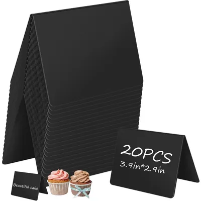 Productafbeelding van Mini Schoolbord Set met 20 Bordjes en Pennen