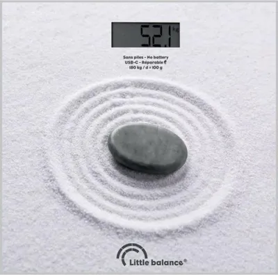 Produktbild von Badezimmerwaage – LITTLE BALANCE – USB-C – Zen