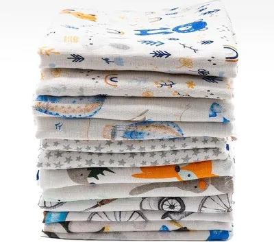 Image de Sacs de toilette hydrophiles pour garçons - Lot de 12 - 70 x 80 - OEKO-TEX - Écologiques - Réutilisables