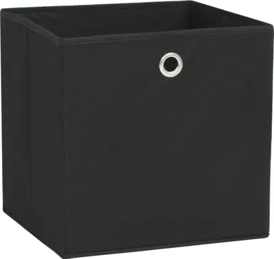 Immagine prodotto di Contenitori 4 pz in Tessuto non Tessuto 28x28x28 cm Nero