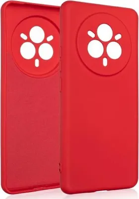 Imagen del producto de Funda de silicona Beline para Realme 14 Pro. Color: rojo
