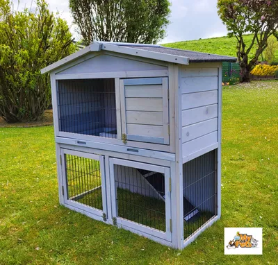 Produktbild von Hasenstall KLOPFER XL Kleintiergehege Kaninchenstall Käfig Hase Stall Gehege