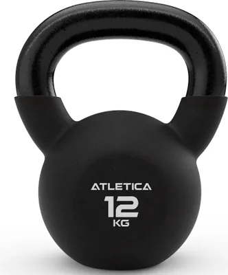 Produktbild von ATLETICA Kettlebell | 12kg | hochwertiger Look & Feel | doppelt Neopren beschichtet