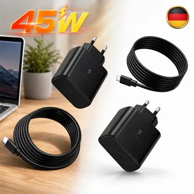 Immagine prodotto di Caricabatterie USB-C da 45W con tecnologia di ricarica rapida PD 3.0, compatibile con iPhone, Samsung, iPad, MacBook e dispositivi USB