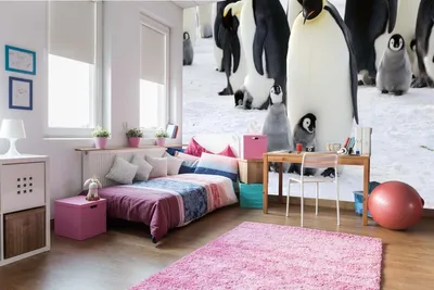 Produktbild von Vlies Fototapete KÖNIGSPINGUINFAMILIE 375 x 250 cm (inkl. Kleister) - Vlies Tapete, Wandtapete, Wandbilder - Tapete für Wohnzimmer Schlafzimmer, Büro, Küche - Montagefertig