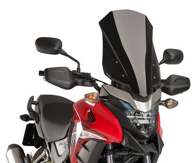 Produktbild von Puig Touring Honda Cb500x Windschutzscheibe Schwarz Schwarz One Size