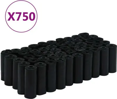 Produktbild von Hundekotbeutel 750 Stk. Schwarz 30x20 cm PE
