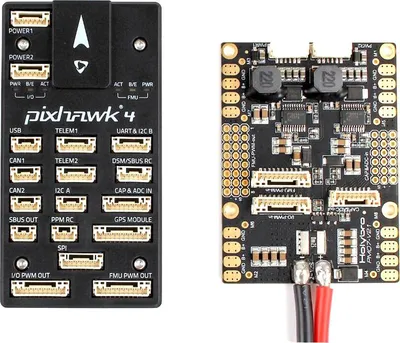 Zdjęcie produktu dla Holybro Pixhawk 4 Sterownik lotu STM32F765 32 Bit ARM w / PM07 Zarządzanie energią 5V wyjście UBEC - Plastic Case KSX3211