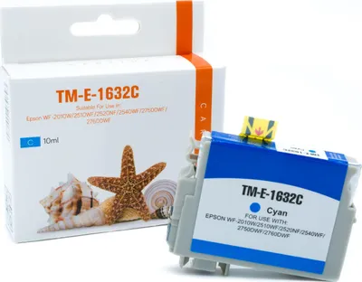 Produktbild von cyan Tinte/Tintenpatrone 4.2-C13T16324010 kompatibel mit Epson C13T16324010 [ T1632 ]