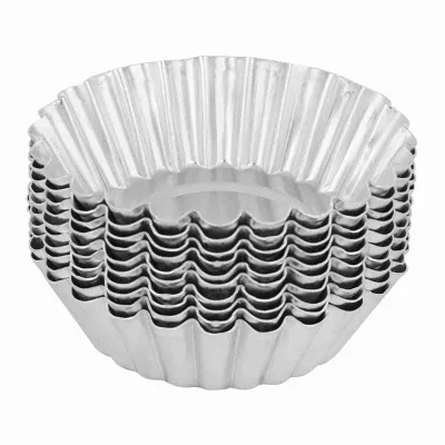 Imagen del producto de 10 moldes de aluminio para tartaletas, utensilios de repostería, 70 mm, para hornear, moldes de cocina, herramientas para pastelería