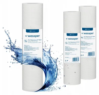 Produktbild von 3x Wasserfilter Vorfilter Filtereinsatz Sedimentfilter 10"- 10 Micron