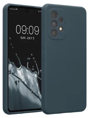 Produktbild von kwmobile Hülle kompatibel mit Samsung Galaxy A53 5G - Hülle Silikon gummiert - Handyhülle - Handy Case in Dunkler Schiefer