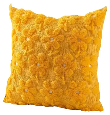 Produktbild von Weihnachtlicher Plüschkissenbezug, 45 x 45 cm, dekorativer Kissenbezug für Sofa, Couch, Schlafzimmer, Wohnzimmer, festliche Dekoration