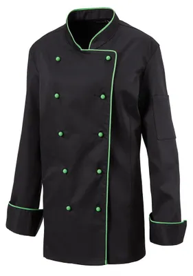 Produktbild von Damen Kochjacke lemongreen, Gr. M : M : lemon green : 65% Polyester 35% Baumwolle