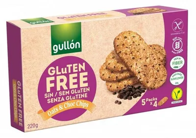 Productafbeelding van Gullon Oats & Chocolate Chips Glutenvrij (220 gr)