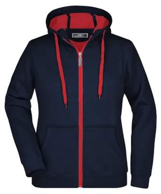 Produktbild von James and Nicholson - Jacke für Damen LT5350 (S) (Marineblau/Rot)