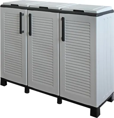 Produktbild von Artplast Family 102x37x90 Cm Schrank Silber  Silber One Size