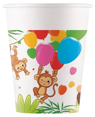 Immagine prodotto di Bicchiere di carta Jungle 200ml 8erMix, Procos