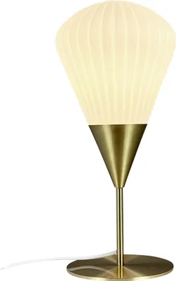 Produktbild von Tischlampe, Tischleuchte, Nachttischlampe, Schreibtischlampe, LED Leselampe, Ballon Opal/Messing