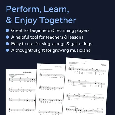 Imagen del producto de Your First Fake Book - C Edition Beginner Piano Songbook with Large Notation Simplified Chords and Lyrics 100 Easy Songs for Piano Keyboard and Voice