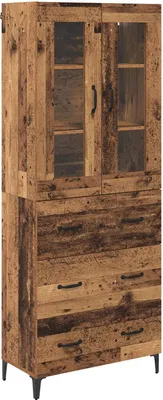 Image de Haut Armoire Bois Ancien 69,5 x 34 x 180 cm Bois d'ingénierie