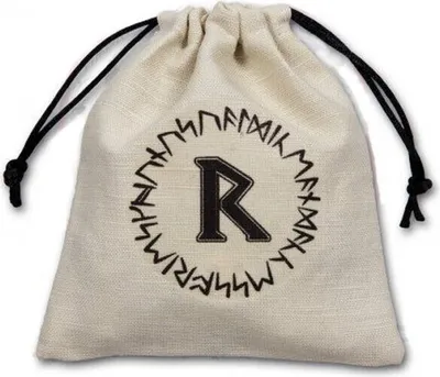 Produktbild von BRUN101 - Runic Beige & schwarz, Würfeltasche