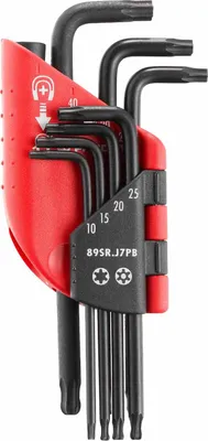 Produktbild von FACOM Stiftschlüssel-Satz 7-teilig, Stiftschlüssel-Set Torx/Resistorx, Winkelstiftschlüssel, Winkelsechskantschlüssel