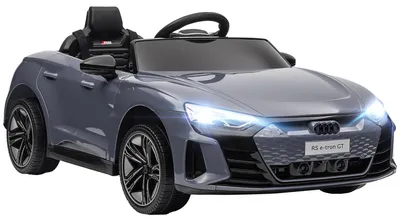 Produktbild von HOMCOM Kinder-Elektroauto mit Fernbedienung, Hupe, Musik, Scheinwerfer, Grau