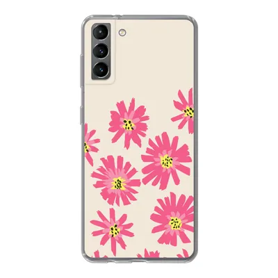 Produktbild von MuchoWow® Handyhülle Schutzhülle Hülle für Samsung Galaxy S21 Plus Blumen - Muster - Minimalismus Silikon Softcase Handy Hülle - Handy-Tasche