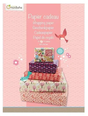 Image de Cahier papier cadeau - 21 x 29,7 cm - Rose