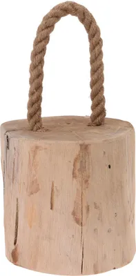 Produktbild von Turstopper - Teakholz - mit Trageseil - ca. 1 kg - 14 cm