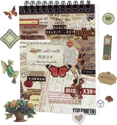 Immagine prodotto di Adesivi vintage per scrapbooking fai da te, 50 pagine