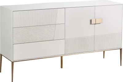 Productafbeelding van FURNLUX Dressoir Stilig Wit, 160 cm / Hoofdkleur: Wit / Afmetingen: 160 x 86 x 40 cm