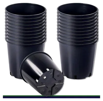 Produktbild von 20 Stück Pflanztöpfe Pflanztopf Rund 12 Liter Blumentöpfe Blumenkübel Rund Ø 26 cm