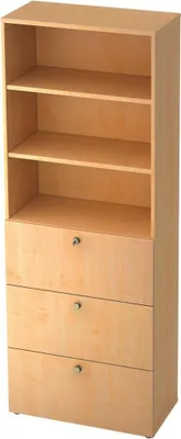 Zdjęcie produktu dla Szafka archiwizacyjna 268H3, 6 szafek, 80 x 42 x 215,6 cm (szer. x gł. x wys.)