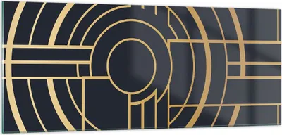 Produktbild von Bilder auf glas - Einteilig - Abstraktion Stück Modern - 100x40cm - Glasbilder - Wandbilder - Bilder - zum Aufhängen bereit - Wanddekoration aus Glas - Glas Bilder - Wandbild auf Glas - GAB100x40-4640