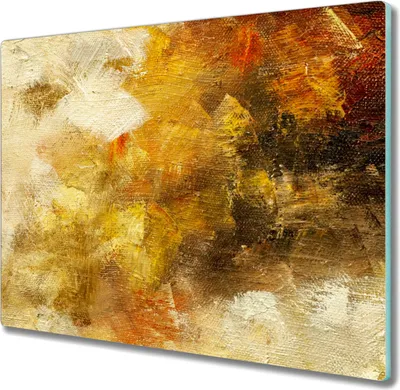 Produktbild von Coloray Kochplattenabdeckung Herdabdeckplatte 60x52 cm Hackbrett Schneidebrett Küchenbrett - Textur bemalte Leinwand