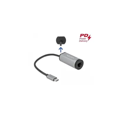 Image de Delock 64116 DELOCK USB Type-C Adapter > Gigabit LAN PowerDelivery Anschl