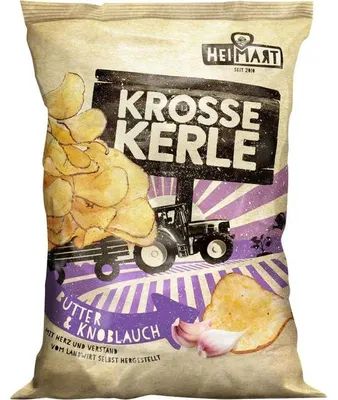 Produktbild von HeiMart Krosse Kerle Butter & Knoblauch 115g