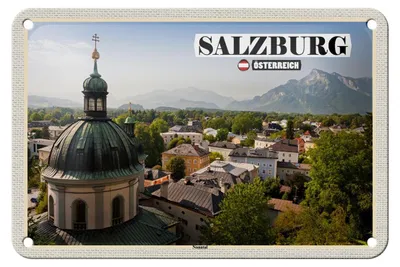 Produktbild von Blechschild Reise Salzburg Nonntal Österreich 18x12cm Dekoration