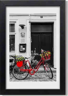 Produktbild von Bild 20x30 MDF-Rahmen, Wandkunst City-Fahrrad