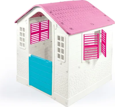 Produktbild von Gartenhaus für Kinder, weiß und rosa